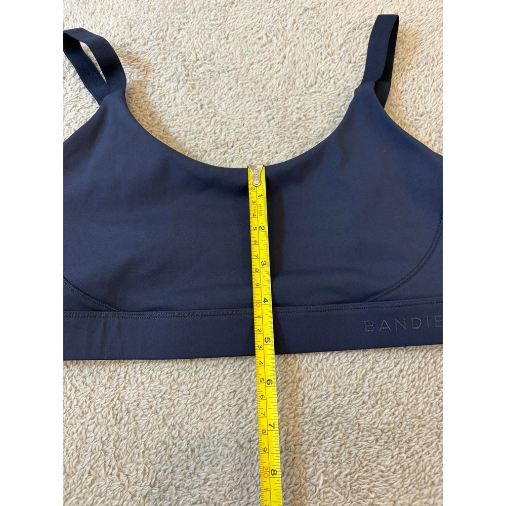 Bandier Low Impact Navy Blue Adjustable Strap Sports Bra BND10240 Small - Picture 7 of 8